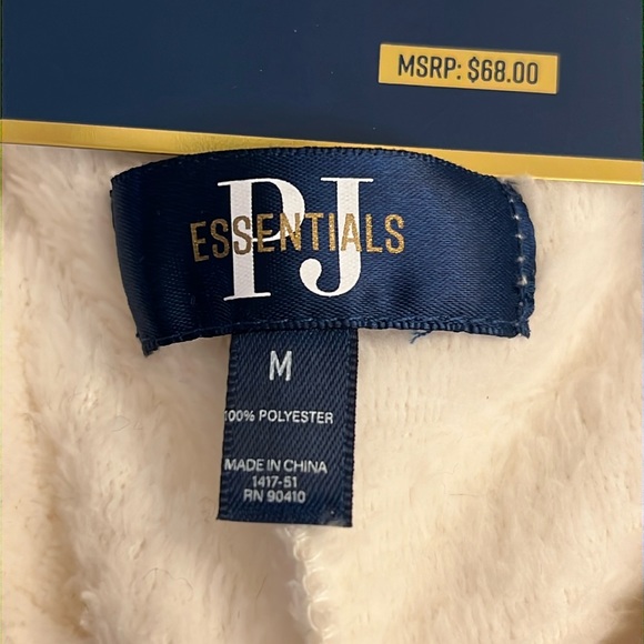 GHOST Hooded Onesie Pajama or Costume * size M * White with Black * Footless * - Picture 7 of 10